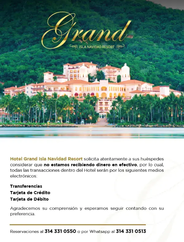 aviso Gramd Isla Navidad Resort